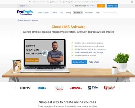 ProProfs LMS collaboration tool