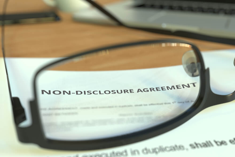 A non-disclosure agreement is often part of the employment contract