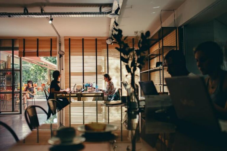 professionals working remotely