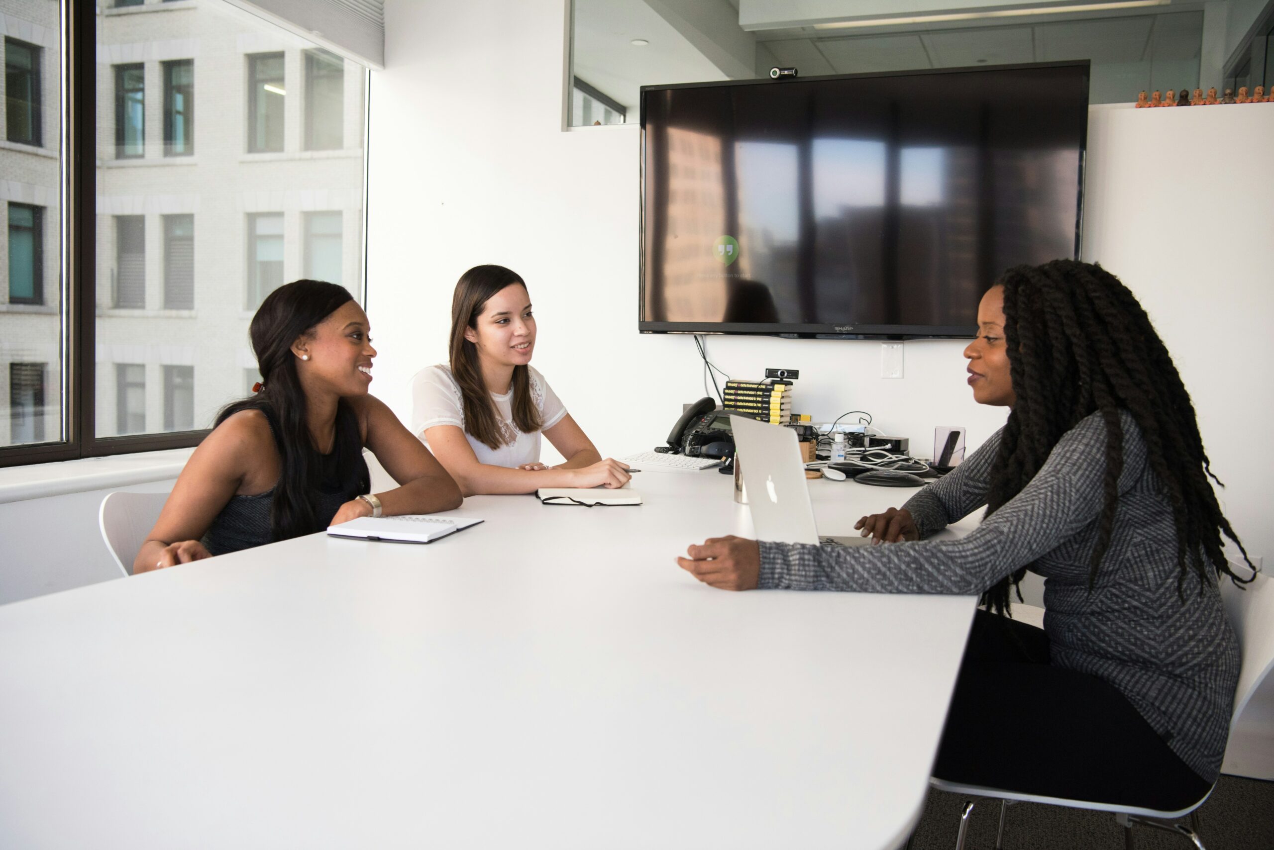 interview in an office